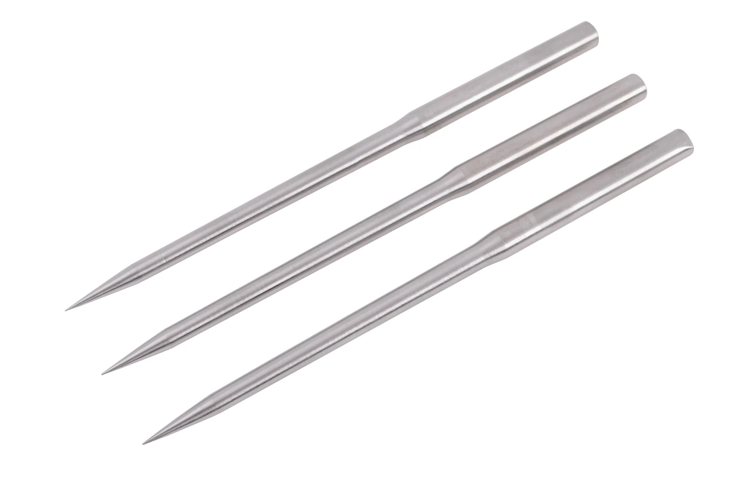 Aiguilles De Lancer Inox, Rond & Lesté - Lot De 3 1 Aiguilles De Lancer Inox, Rond & Lesté - Lot De 3