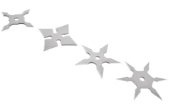 Étoiles Ninja Shuriken, Acier Inoxydable - Lot De 4 -Sveltus Magasin etoile ninja shuriken lot de 4 2