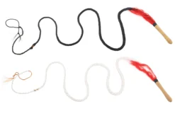 Fouet Long En Cuir - Poignée Bois