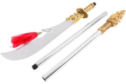 Hallebarde Démontable Guan Dao, Xin Guan Yue Dorée - Rigide -Sveltus Magasin hallebarde demontable guan dao xin guan yue doree rigide 6