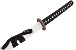 Katana Iaïto Dragon Doré, Blanc & Tressage Noir -Sveltus Magasin katana iaito dragon dore blanc tressage noir 9