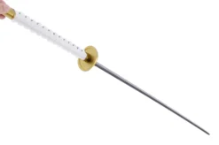 Katana Réaliste Blanc, Garde Ronde, Baohu - Réplique Bambou -Sveltus Magasin katana realiste blanc garde ronde baohu replique bambou 4
