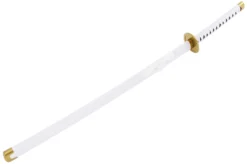 Katana Réaliste Blanc, Garde Ronde, Baohu - Réplique Bambou -Sveltus Magasin katana realiste blanc garde ronde baohu replique bambou 7