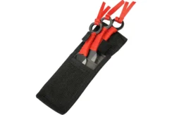 Kunai Fei Biao Acier, Poignée Tressée - Lot De 3 (16 Cm) -Sveltus Magasin kunai acier inox noir tressage noir lot de 3 16 cm 2