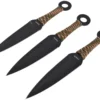 Kunai Acier Inox, Tressage Camouflage - Lot De 3 (16 Cm)