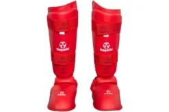 Protège-tibias & Pieds WKF, Amovibles, Hayashi -Sveltus Magasin protege tibias et pieds karate wkf hayashi 4