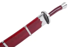 Sabre Entraînement Kungfu, Avec Fourreau, Rouge/Argent - Semi Flexible -Sveltus Magasin sabre entrainement kungfu avec fourreau rougeargent semi flexible 9