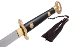 Sabre Sui, Double Dragon - Acier Damas, Forge LK Chen -Sveltus Magasin sabre sui double dragon acier damas forge lk chen 2